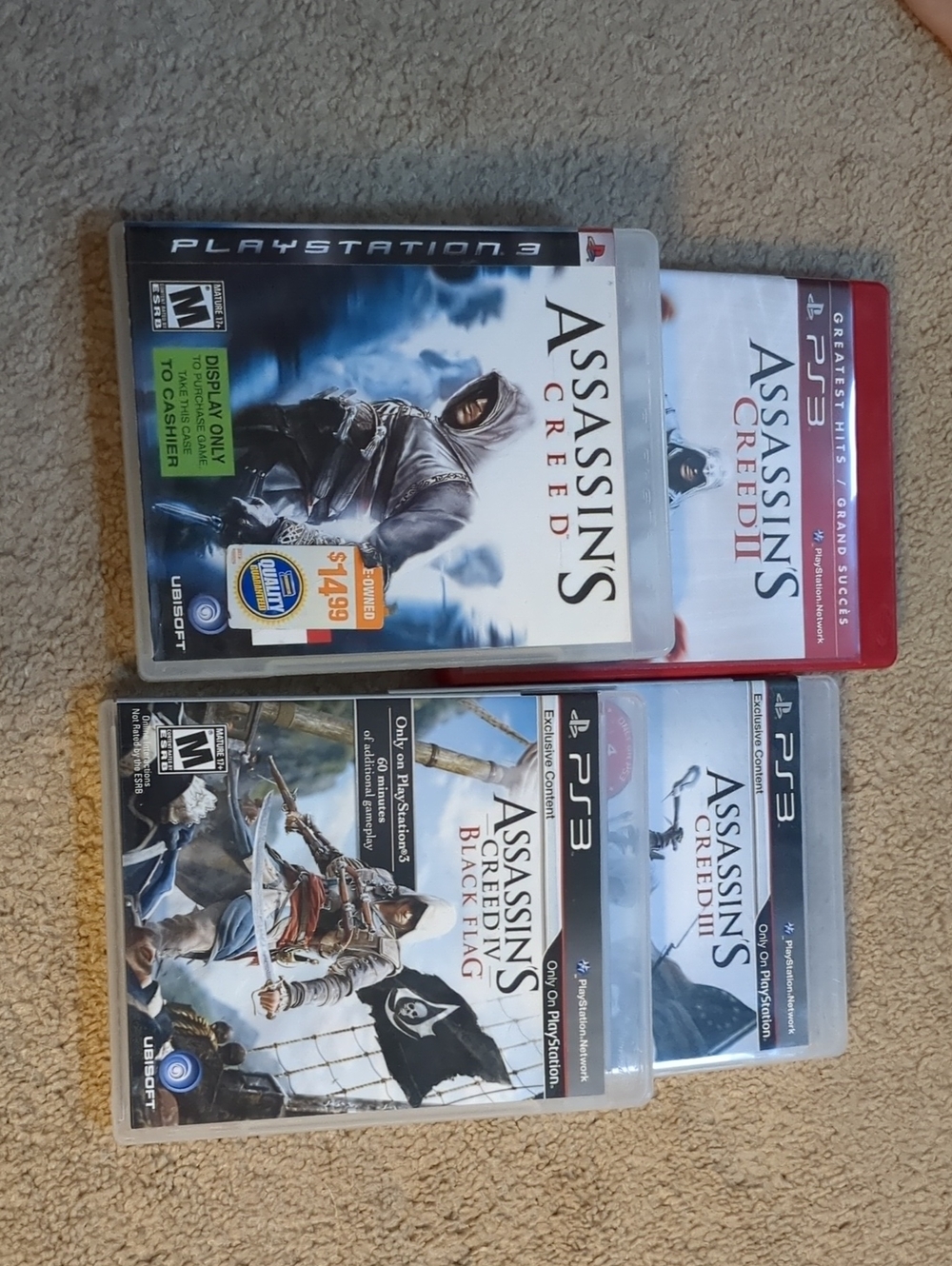 Sony Assassin's Creed PS3 Game Set - Black, White, Red
